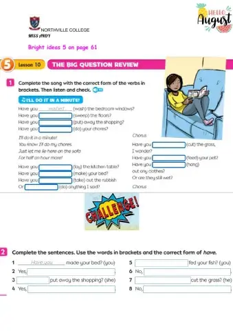 Present Perfect song