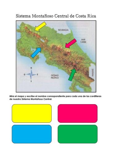 Sistema Montañoso Central de Costa Rica