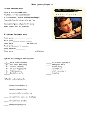 Never gonna give you up