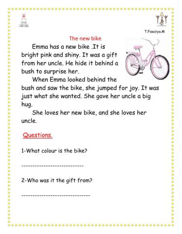 Reading comprehension