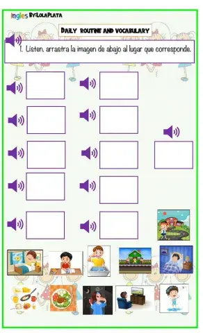 Daily routines and vocabulary