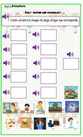 Daily routines and vocabulary