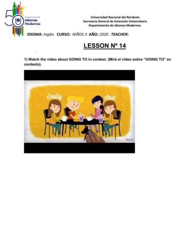Lesson 14 niñios 3