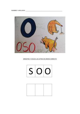 Letras oso