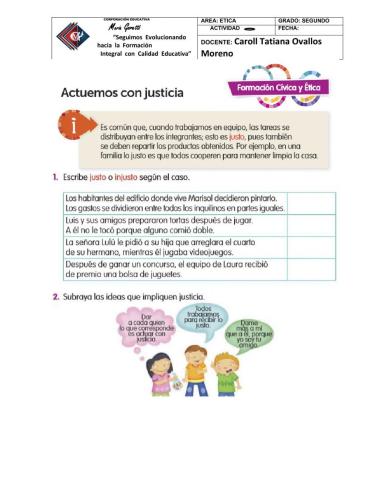 Actuemos con justicia