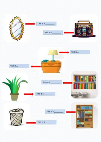 Pieces of furniture.