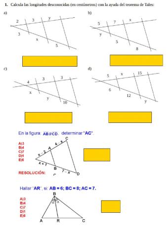 Proporcionalidad geométrica