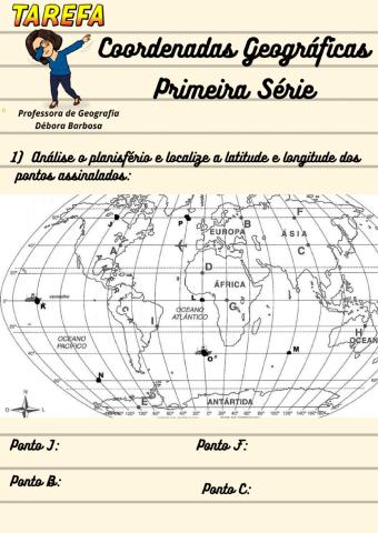 Coordenadas geográfica e fuso