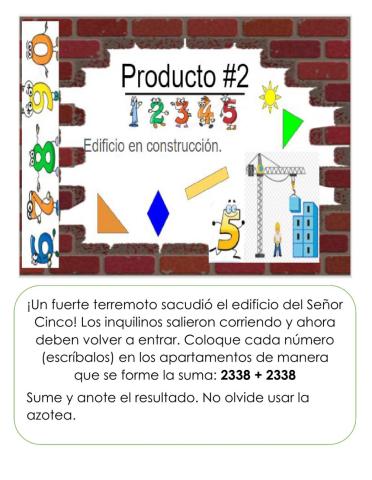 Suma llevando en caja de valores.