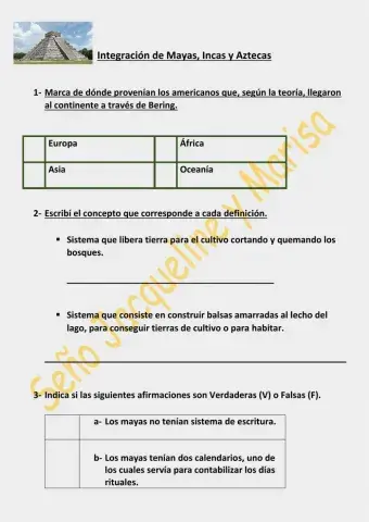 Aztecas, Incas y Mayas