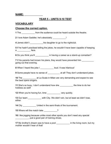 Units 9-10 test