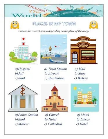 Places of the city - Vocabulary