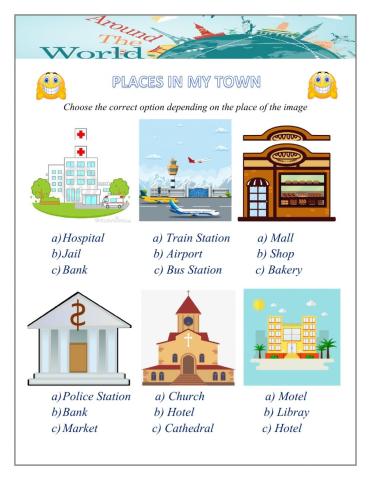 Places of the city - Vocabulary