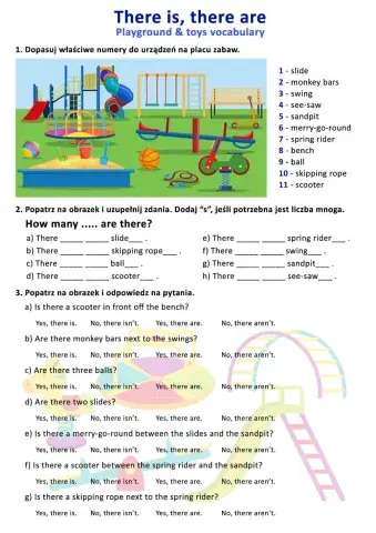 There is, there are - playground