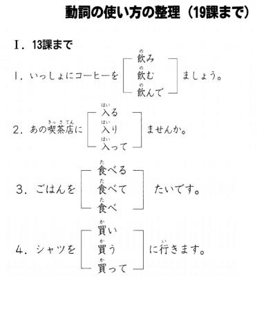 第19課まとめ練習