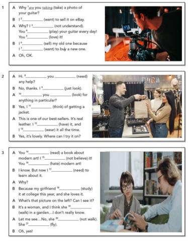 Present Simple-Present continuous