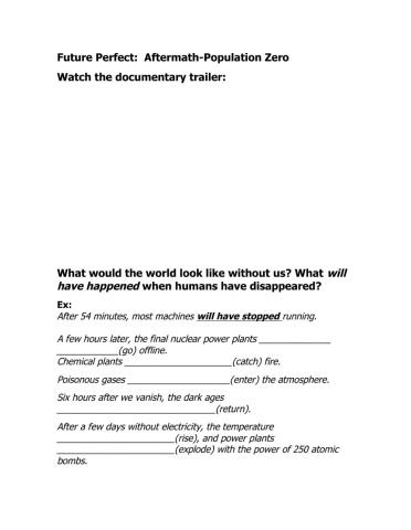 Aftermath - Population Zero - Future Perfect