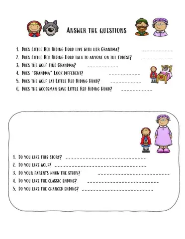 Little Red Riding Hood - Questions