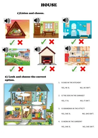 Parts of the house - family