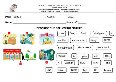 DESCRIBING PEOPLE 4TH