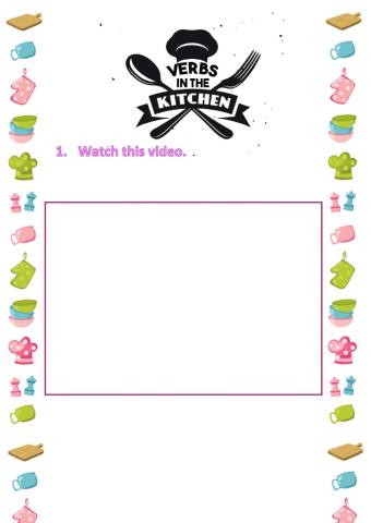 Verbs in the Kitchen