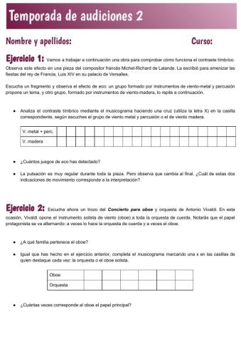 Temporada de audiciones 2