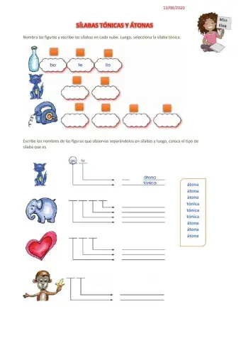 Silabas atonas y tónicas