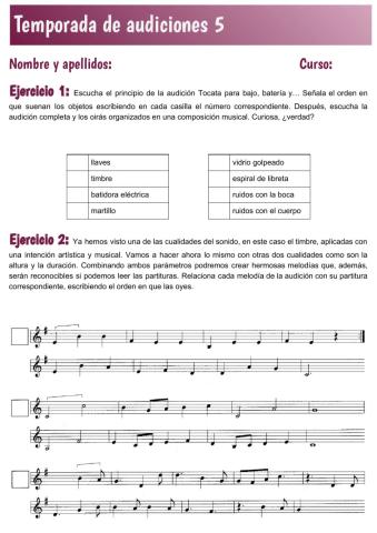 Temporada de audiciones 5