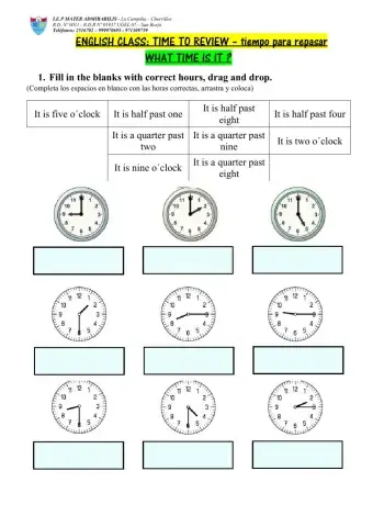 English-What time is it?