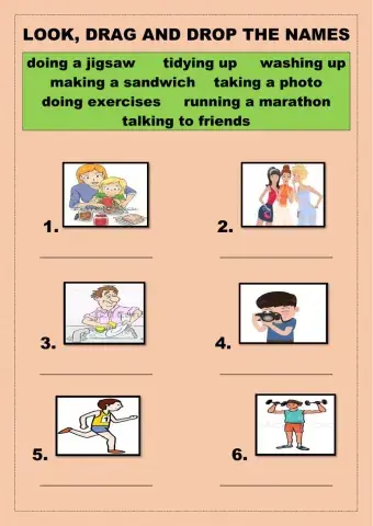 Look, drag and drop the names