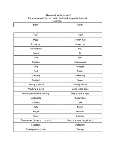 Which one do you like the most?