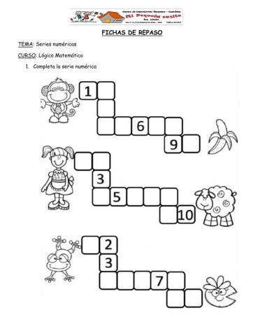 Fichas de repaso series numéricas1