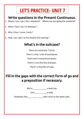 Activity 3- review unit 7
