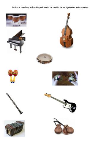 Modos de acción - Instrumentos