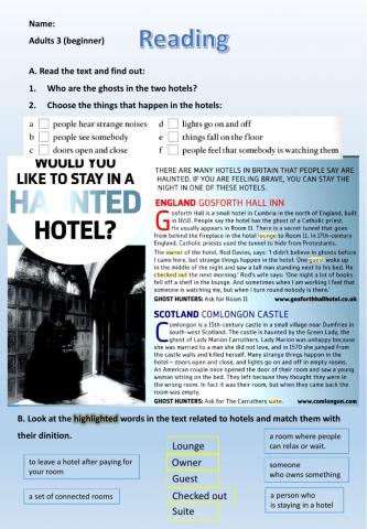 Reading comprehension