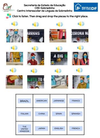 Countries and Nationalities - Listening