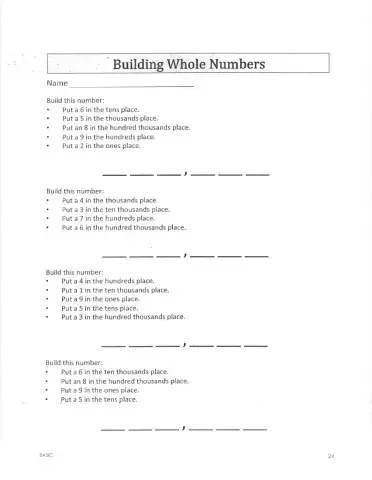 Building Whole Numbers