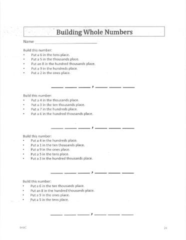 Building Whole Numbers