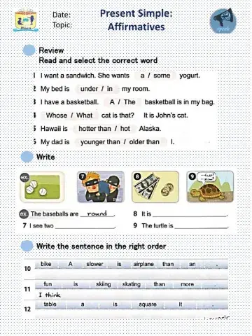 Present Simple: Affirmative