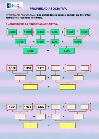 Propiedad Asociativa