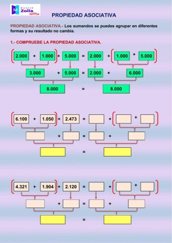 Propiedad Asociativa