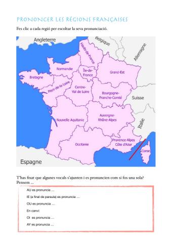 Prononcer les régions françaises