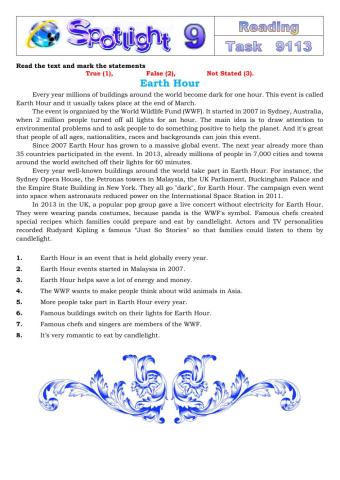 Spotlight 9 Task 9113