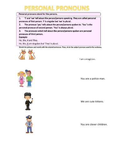 Personal pronouns
