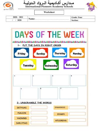 Days of the Week