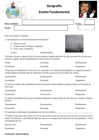 Escoamento superficial da água