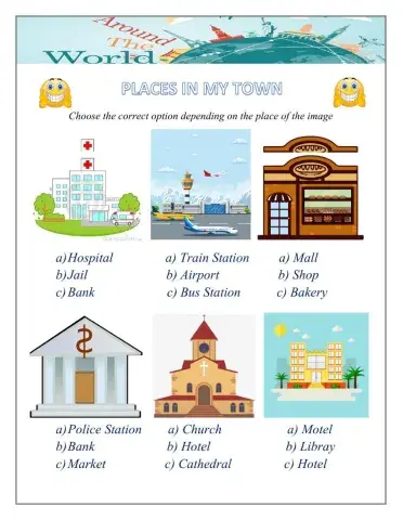 Places of the city - Vocabulary