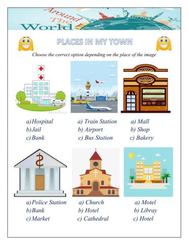 Places of the city - Vocabulary