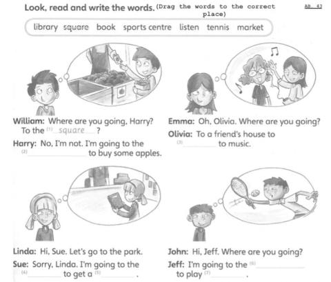 Going to + places in town