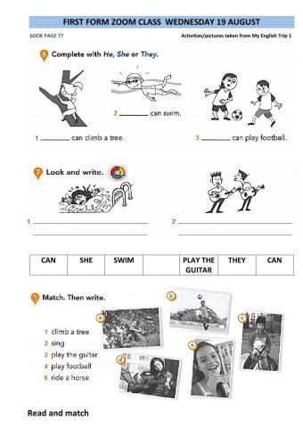 Revision can can't like